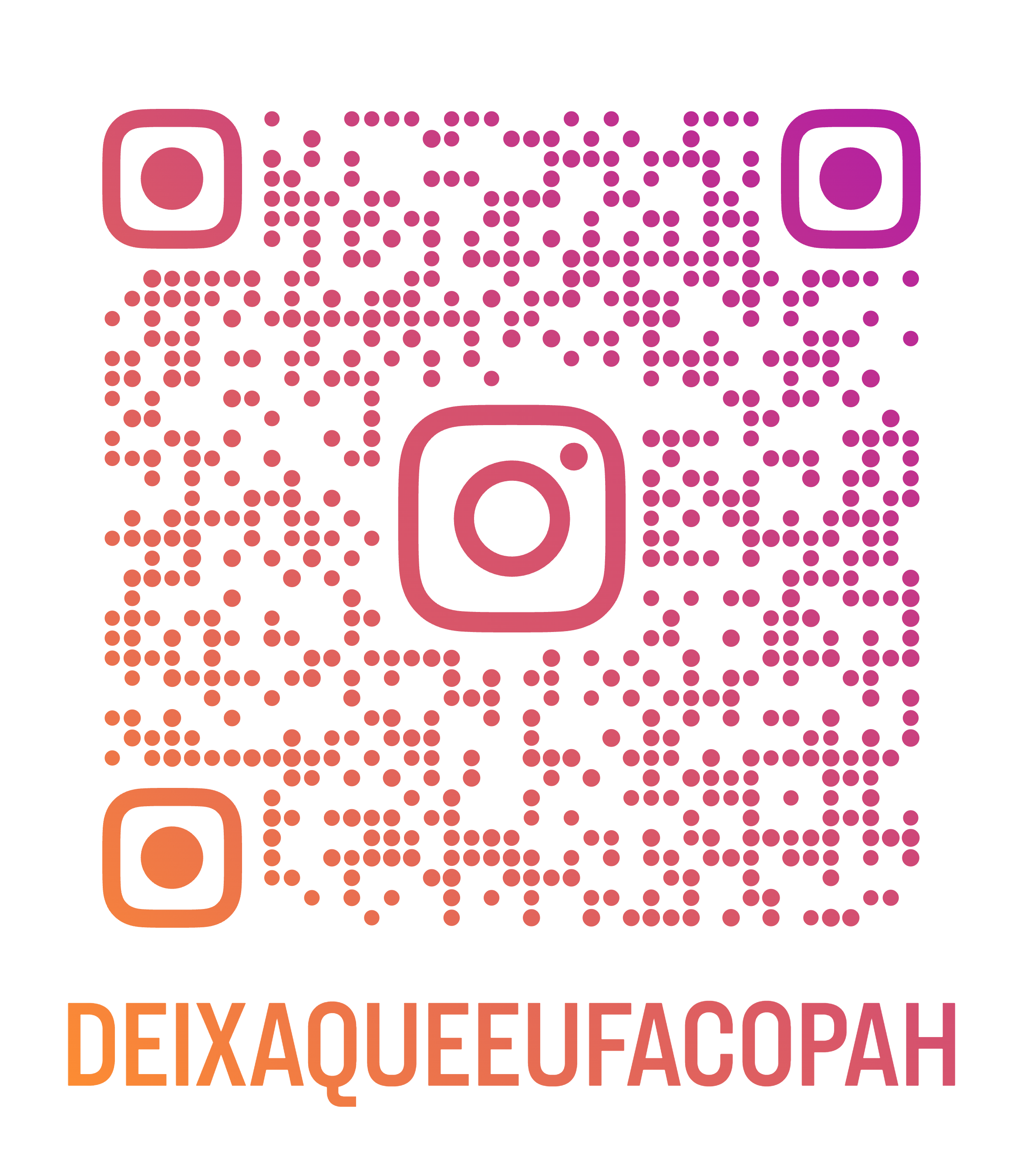 QR code para o Instagram @deixaqueeufacopah